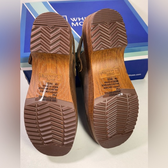 White Mountain Shoes Being Leather Clog comfy summer spring classic casual style - Picture 7 of 10